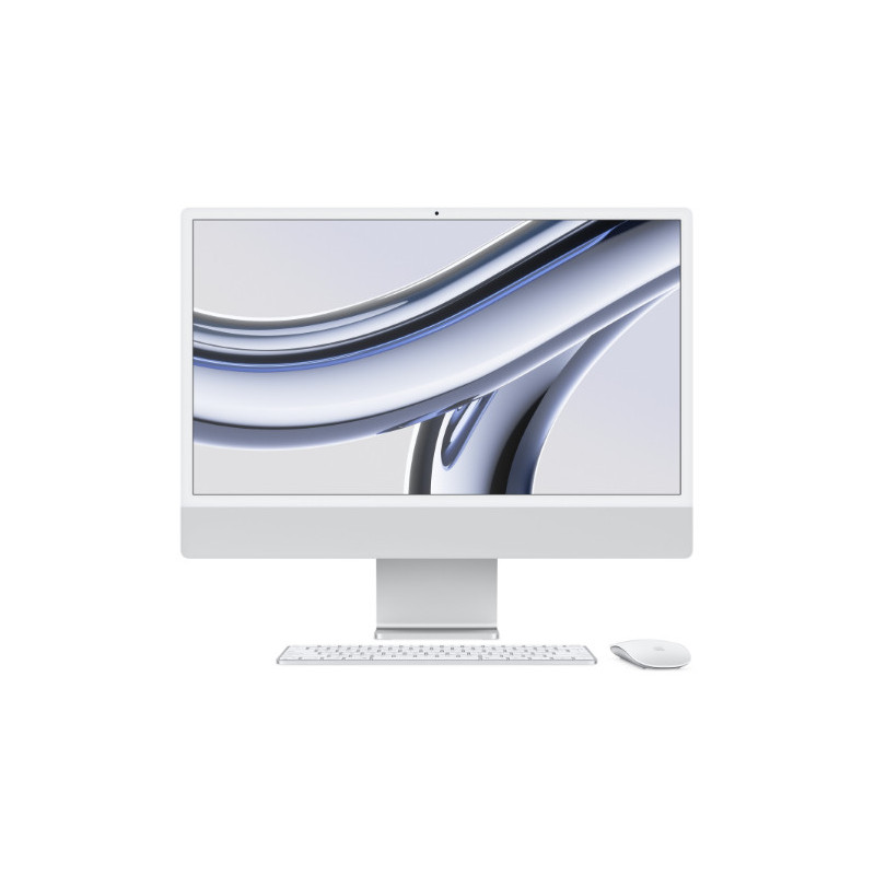 iMAC APPLE 24'' RETINA 4.5K M3 8CORE+GPU 8CORE 256GB SILVER MQR93Y/A